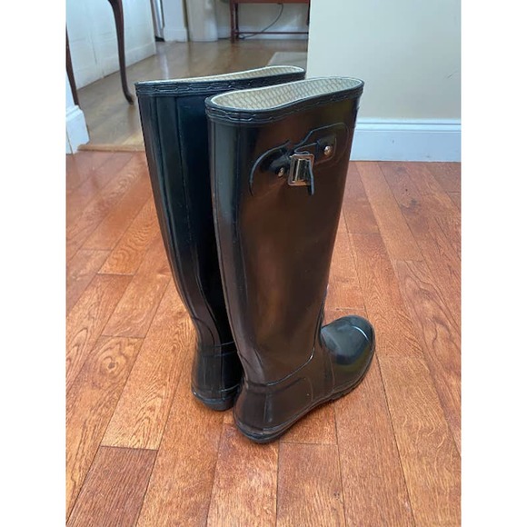 Hunter Women Hunter Original Gloss Black High Knee Boot, Size 8